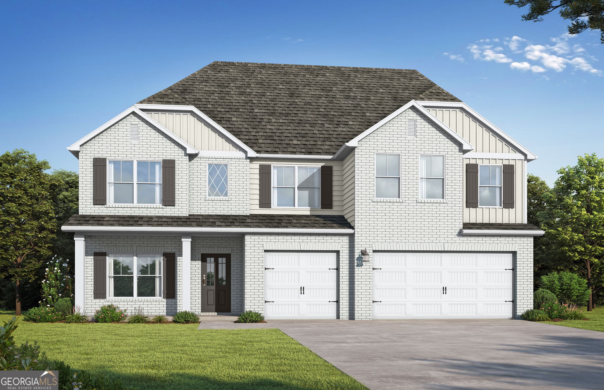 5 bedroom, 4.5 bathroom, 3,996 sq ft single family residence for sale at 7197 Towne Bishop Lane, Fairburn, GA 30213