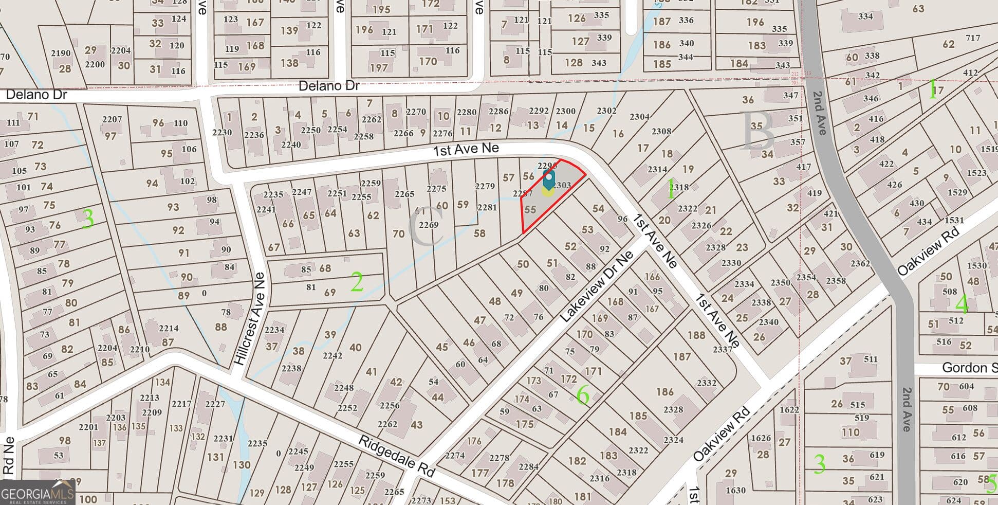 unimproved land for sale at 2303 1st Avenue, Atlanta, GA 30317 — photo 2