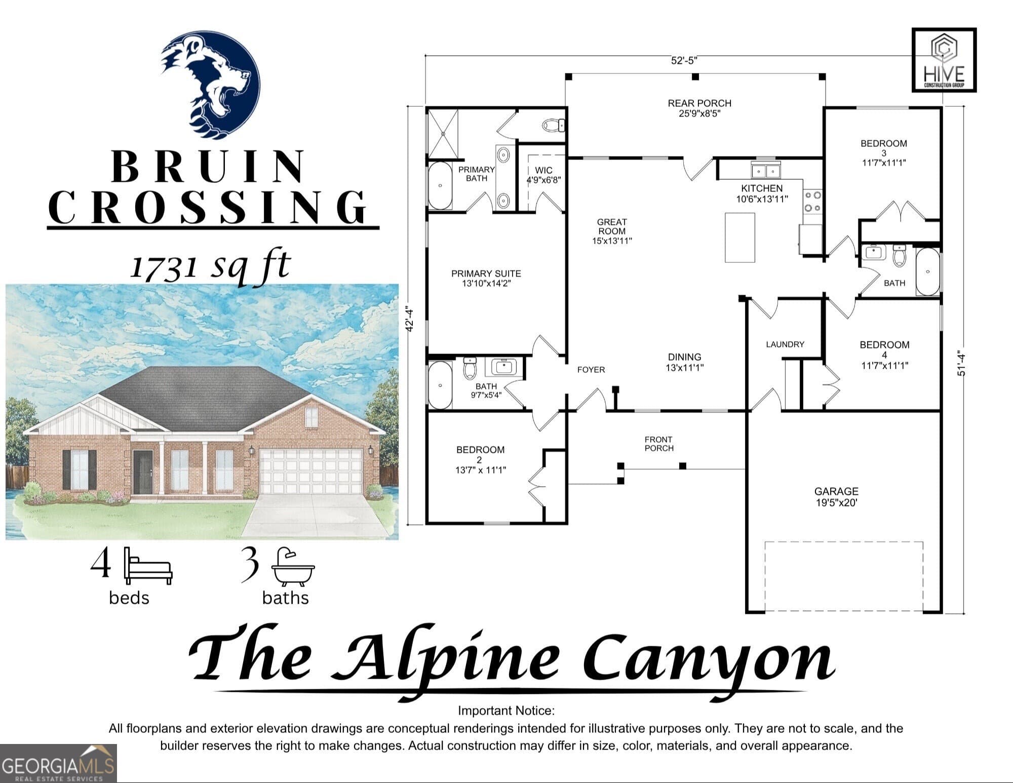 4 bedroom, 3 bathroom, 1,731 sq ft single family residence for sale at 18 Drummond Drive, Hawkinsville, GA 31036 — photo 2