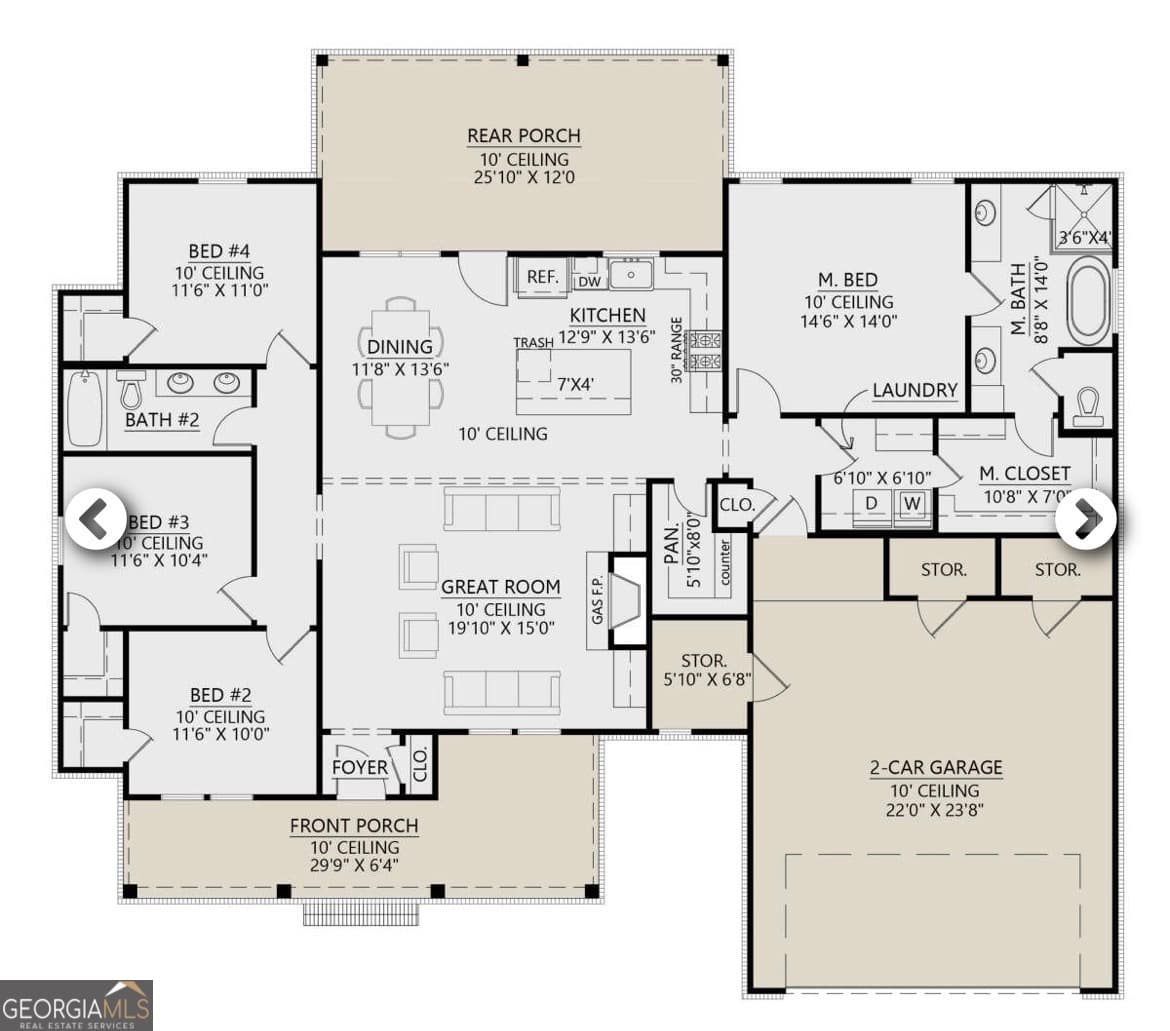 4 bedroom, 2.5 bathroom, 2,000 sq ft single family residence for sale at 324 West Lakeview, Milledgeville, GA 31061 — photo 4