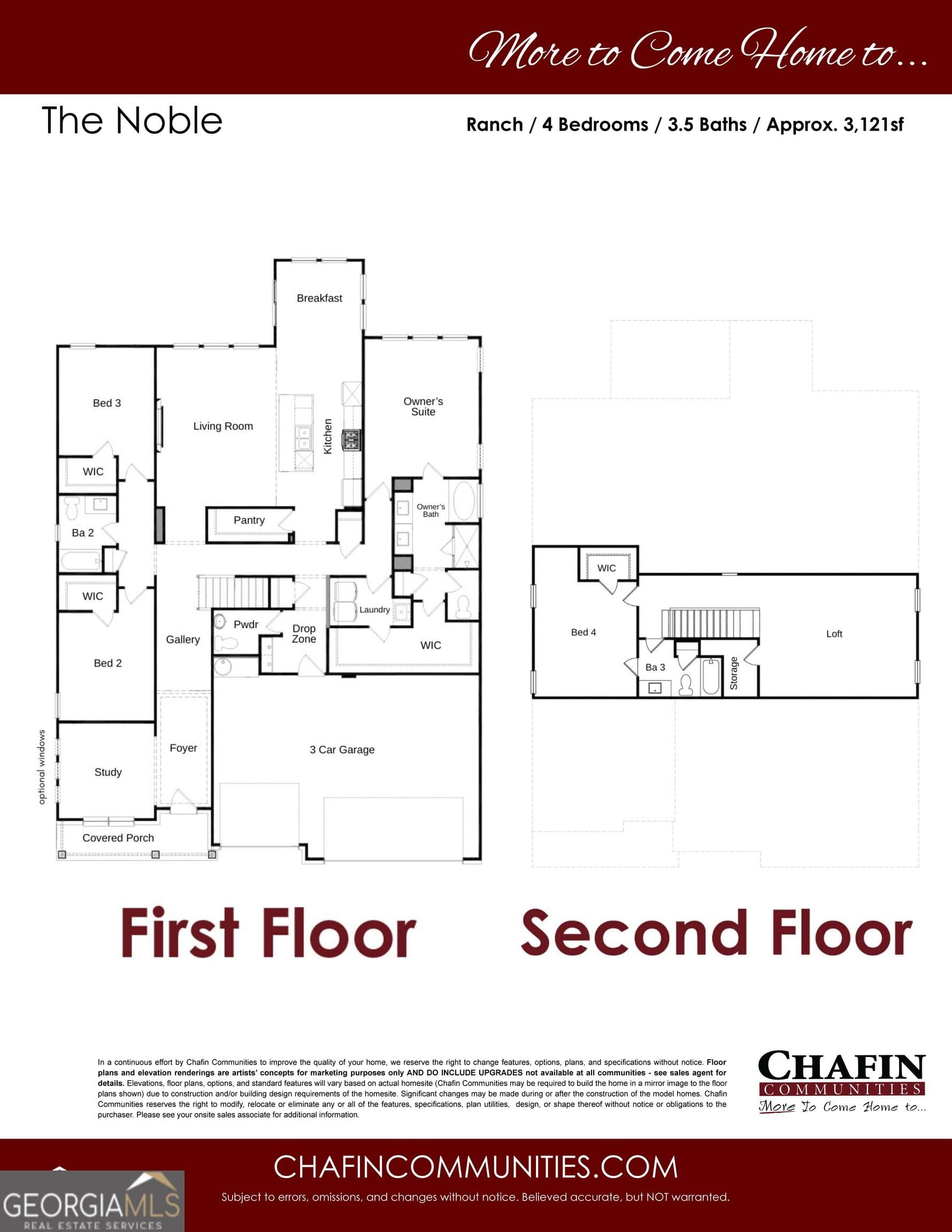 4 bedroom, 3.5 bathroom, 3,121 sq ft single family residence for sale at 279 Rosewood Park Drive, Hoschton, GA 30548 — photo 3