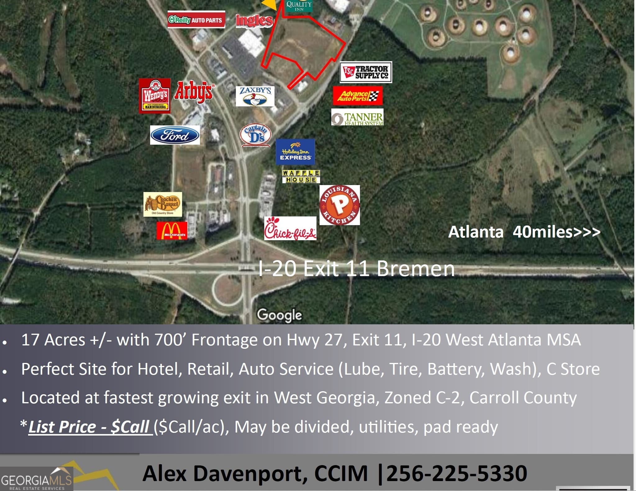 unimproved land for sale at 1401 Alabama Avenue, Bremen, GA 30110 — photo 1 of 1