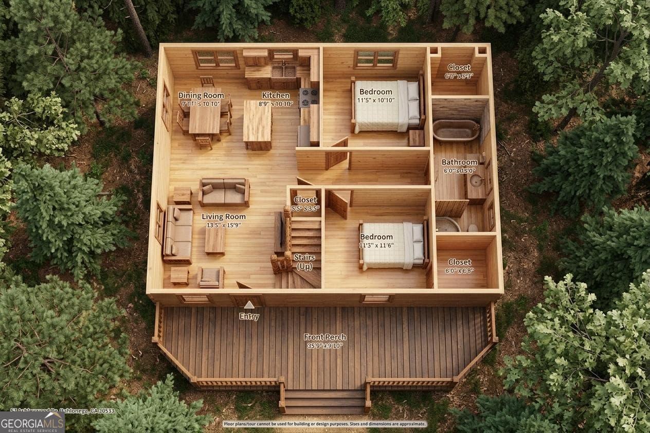 3 bedroom, 2 bathroom, 1,732 sq ft cabin,single family residence for sale at 57 Ashleywood Drive, Dahlonega, GA 30533 — photo 4