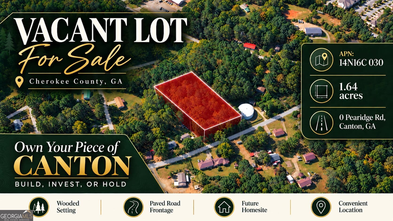 residential lot for sale at 0 Pearidge Road, Canton, GA 30114 — photo 7