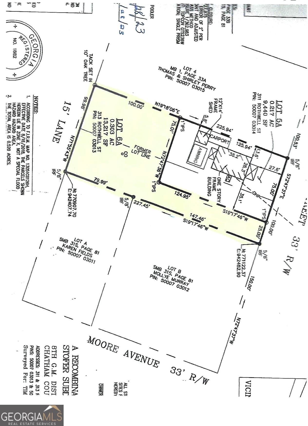 residential lot for sale at 313 1/2 Rothwell Street, Pooler, GA 31322 — photo 1 of 1