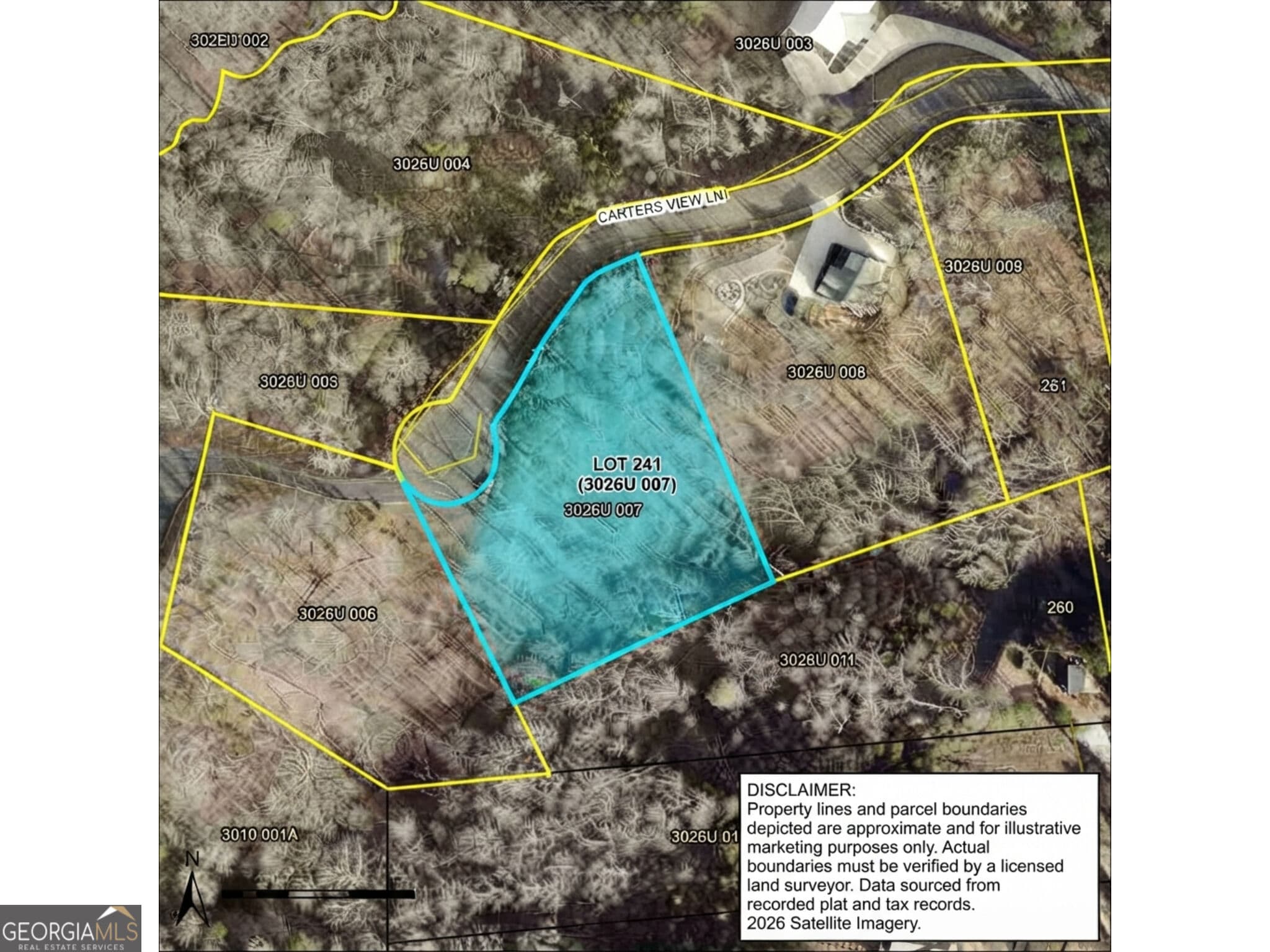 residential lot for sale at LOT 241 Carters View Lane, Ellijay, GA 30540 — photo 2