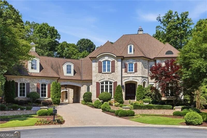 5 bedroom, 6.5 bathroom, 12,041 sq ft single family residence for sale at 595 Marsh Park Drive, Johns Creek, GA 30097