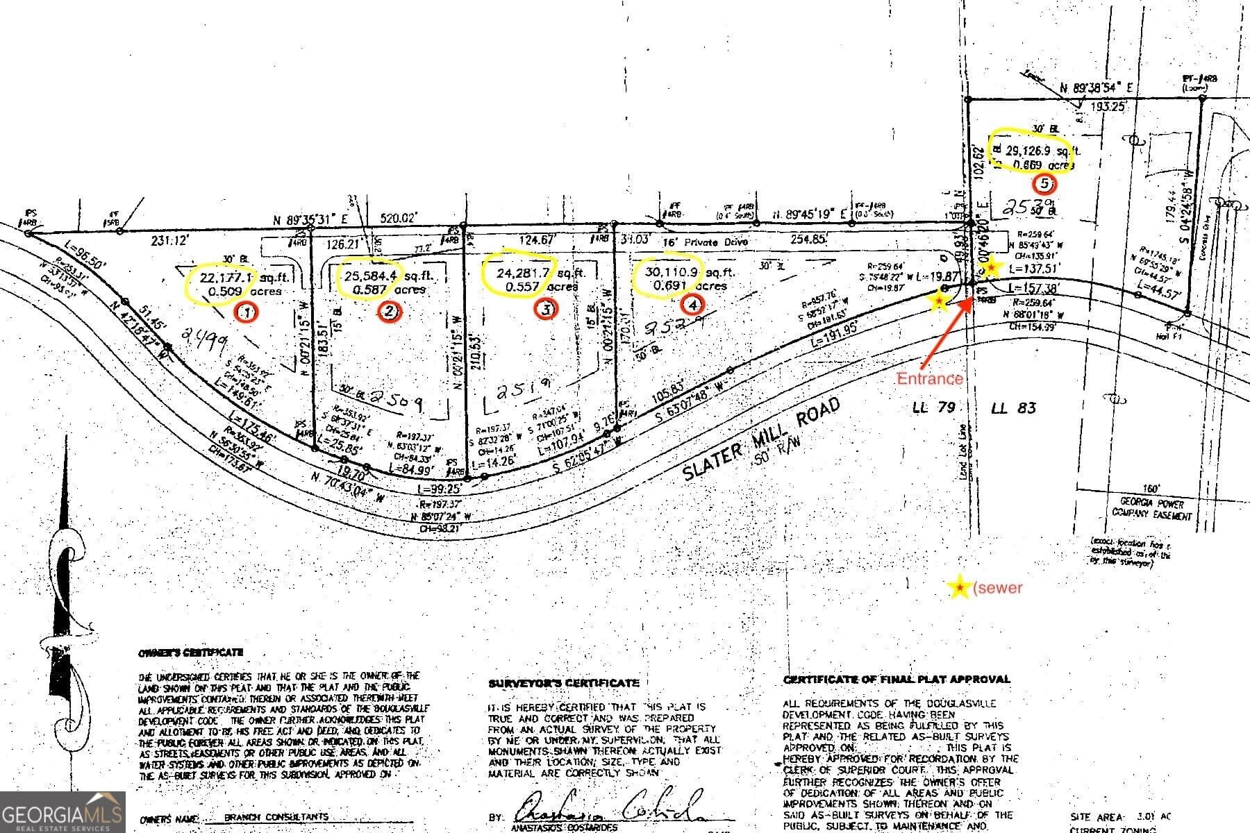 residential lot for sale at 2539 SLATER MILL Road, Douglasville, GA 30135 — photo 6