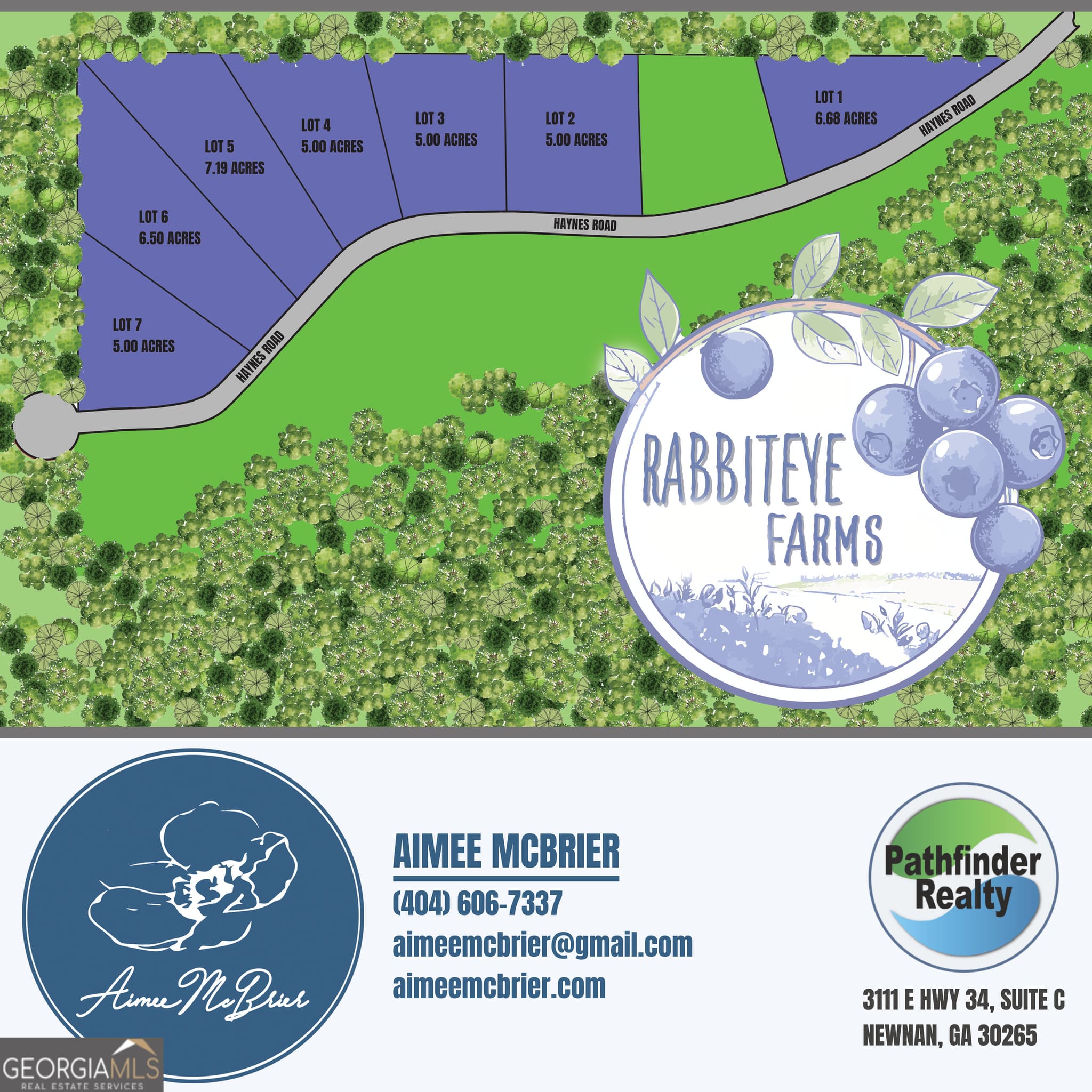 estate lot for sale at LOT 7 Haynes Road, Moreland, GA 30259 — photo 1 of 2