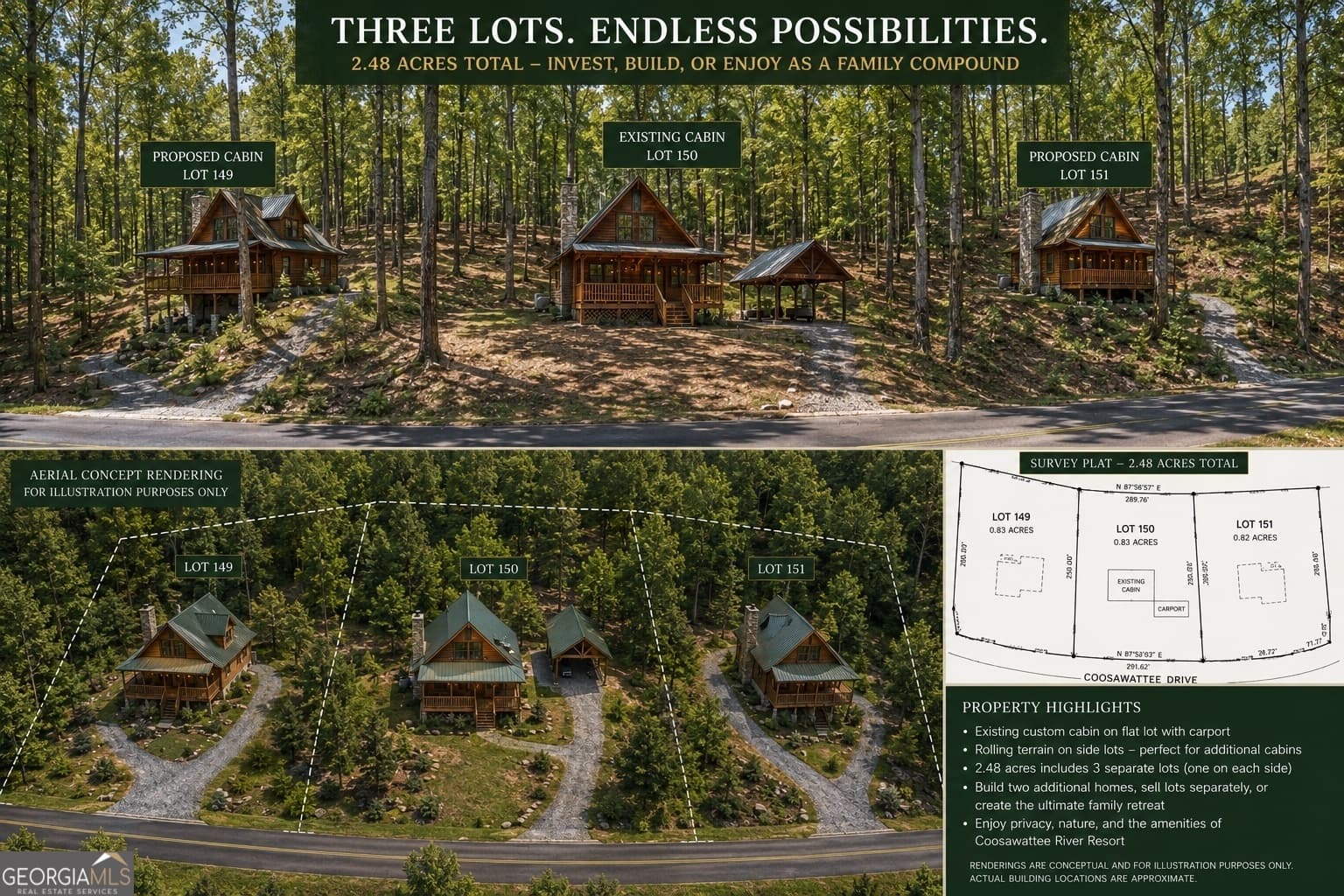 2 bedroom, 1.5 bathroom, 1,176 sq ft cabin,single family residence for sale at 1247 Newport Drive, Ellijay, GA 30540 — photo 3
