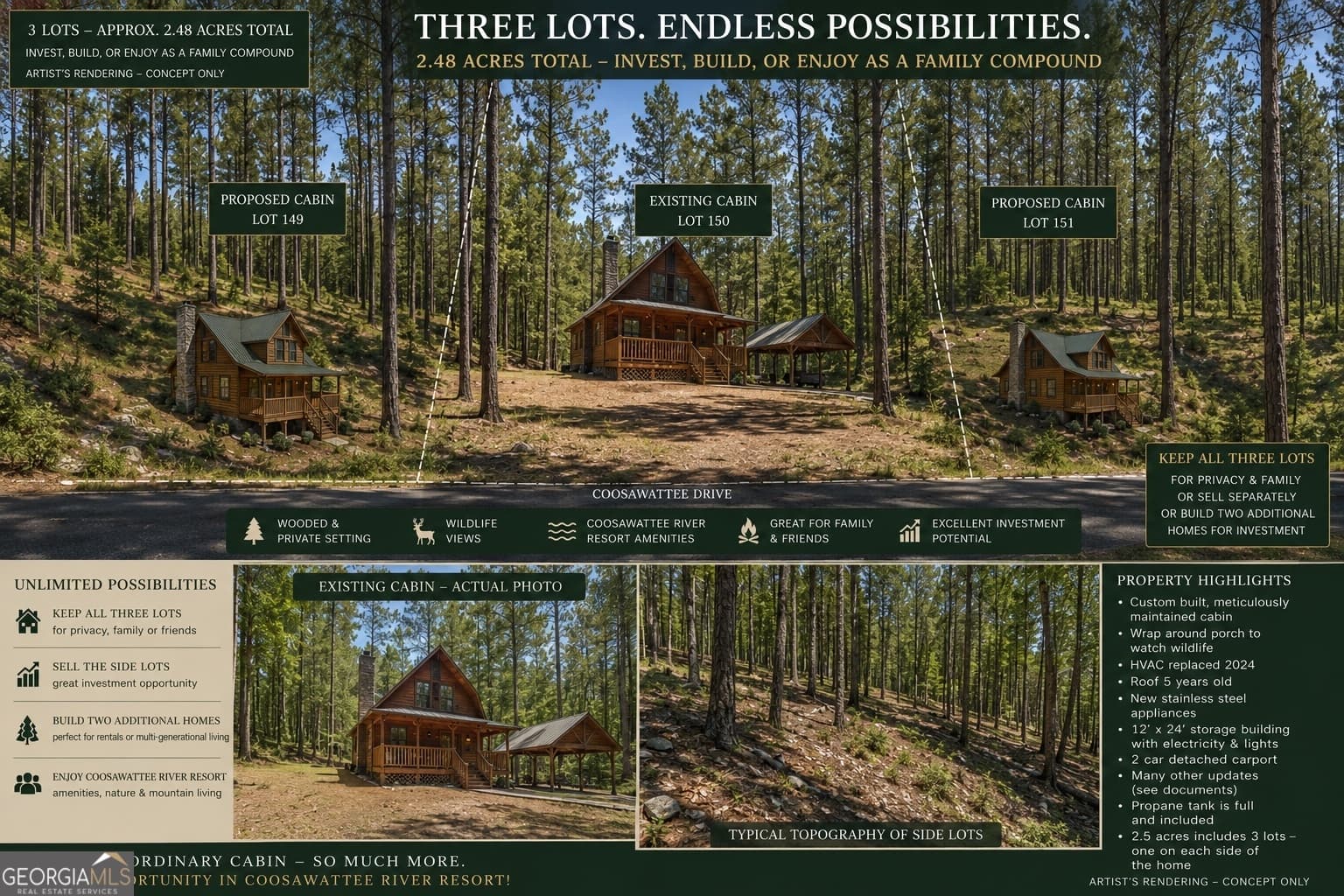 2 bedroom, 1.5 bathroom, 1,176 sq ft cabin,single family residence for sale at 1247 Newport Drive, Ellijay, GA 30540 — photo 4
