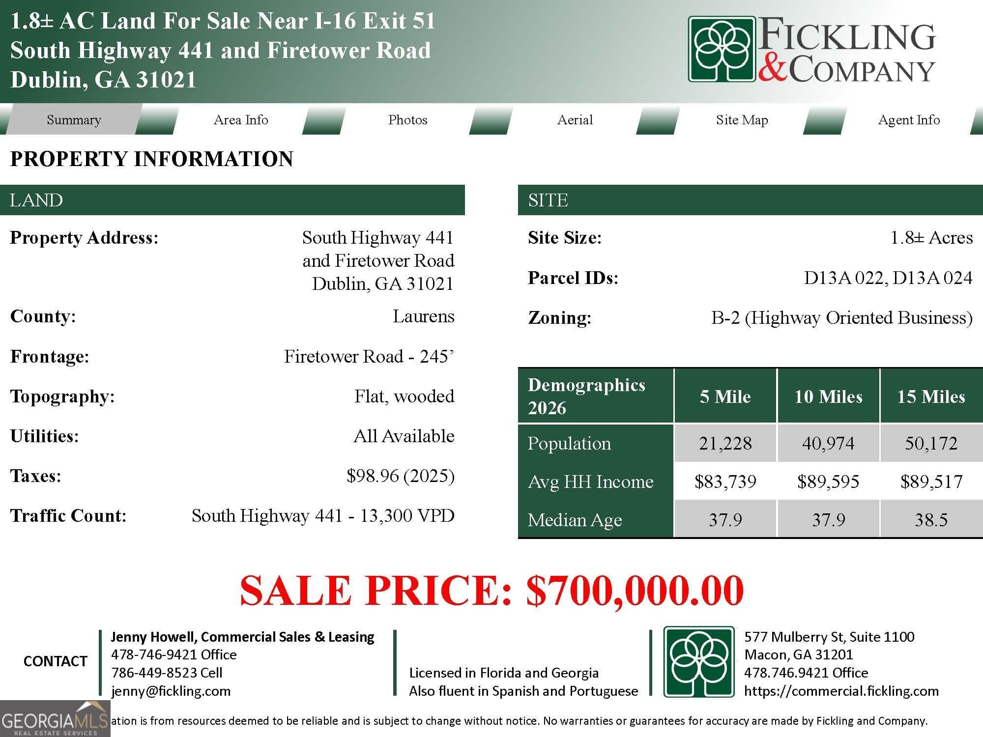 unimproved land for sale at 0 S Highway 441, Dublin, GA 31021 — photo 4
