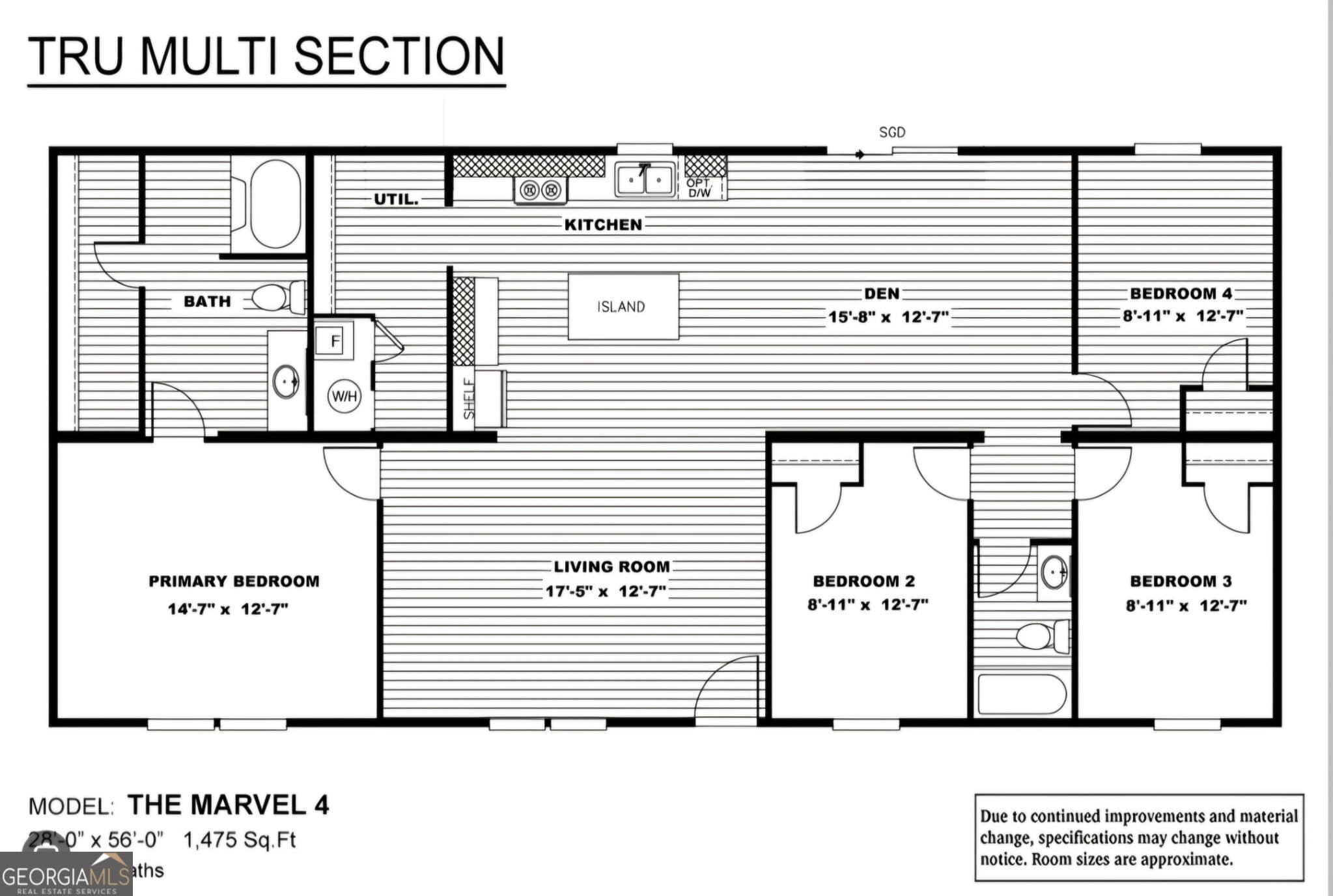 4 bedroom, 2 bathroom, 1,475 sq ft manufactured home,single family residence for sale at 165 Laryn Lane, Eastman, GA 31023 — photo 2