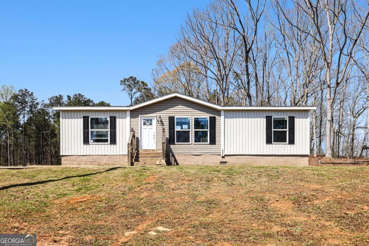 3 bedroom, 2 bathroom, 1,344 sq ft manufactured home,single family residence sold at 14315 GA HIGHWAY 100, Franklin, GA 30217