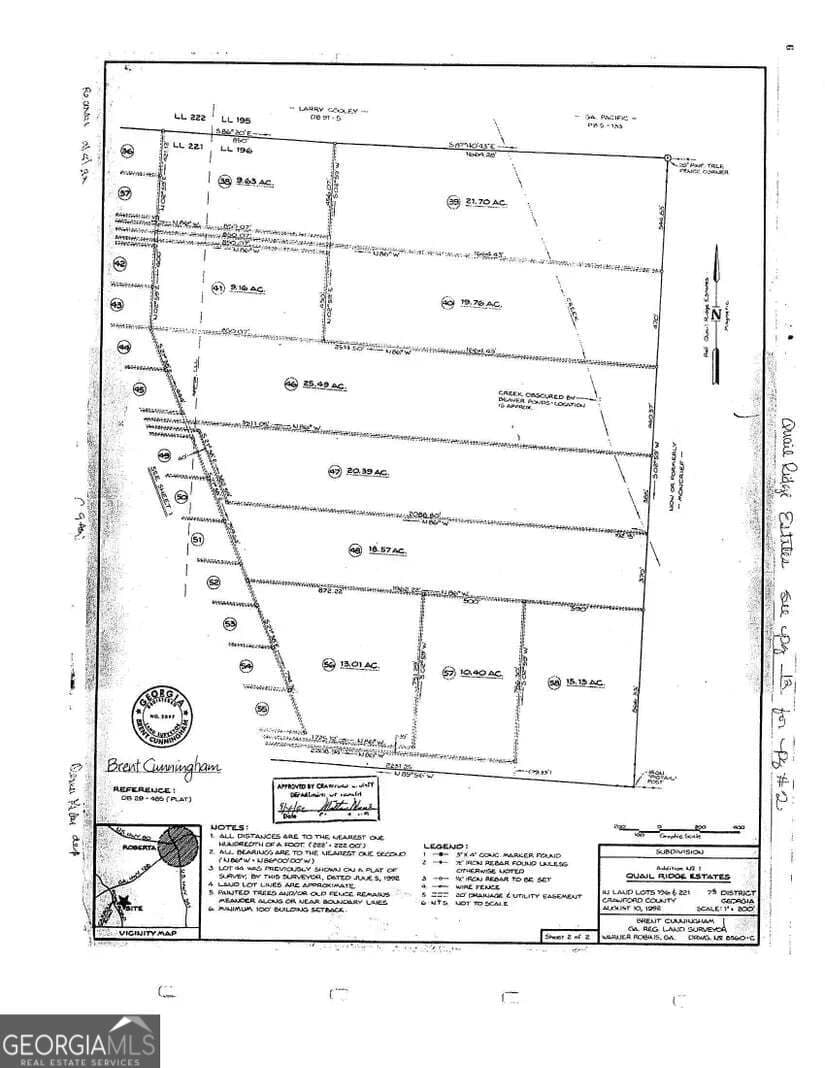 residential lot for sale at LOT 48 Pope Road, Roberta, GA 31078 — photo 3