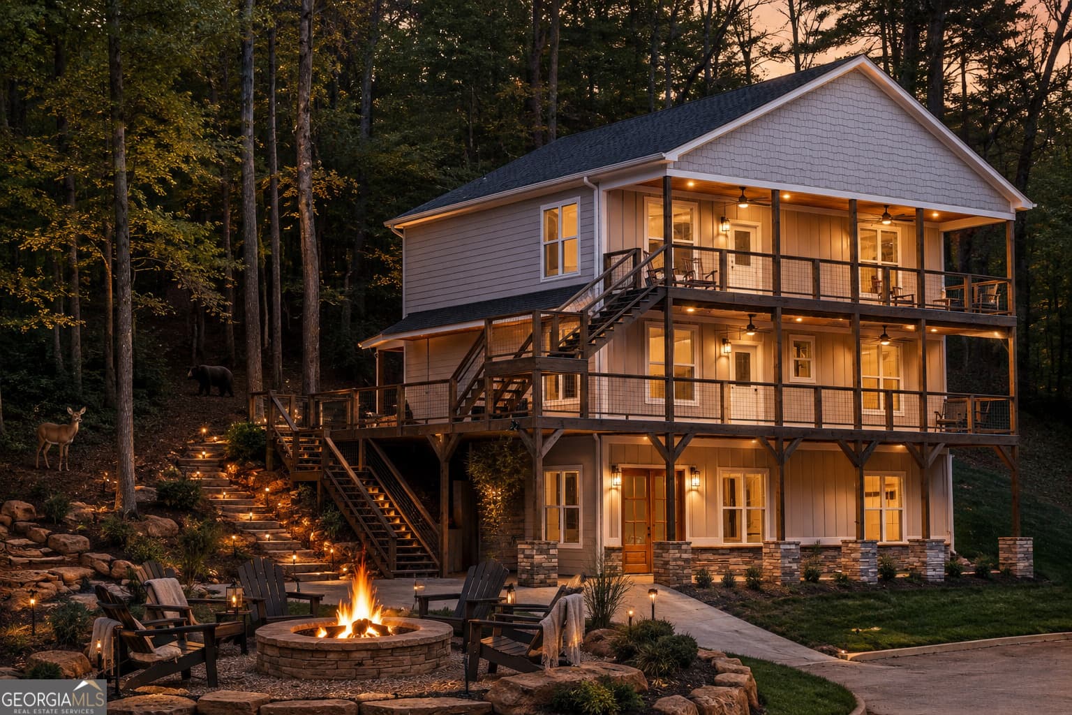5 bedroom, 5.5 bathroom, 3,259 sq ft single family residence for sale at 361 Sportarten Strasse, Helen, GA 30545