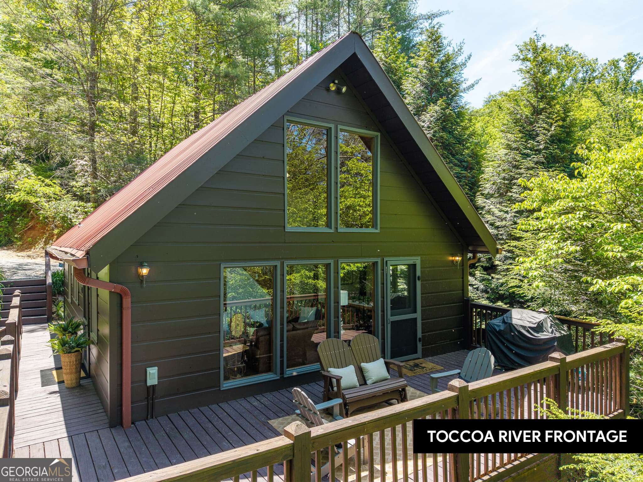 3 bedroom, 2 bathroom, 1,152 sq ft cabin,single family residence for sale at 145 Rocky Top Road, Blue Ridge, GA 30513