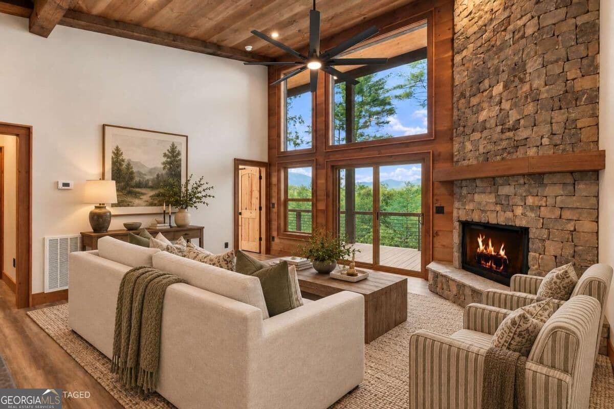 4 bedroom, 3 bathroom, 2,184 sq ft cabin,single family residence for sale at 135 Morgan Trail, Epworth, GA 30541 — photo 7