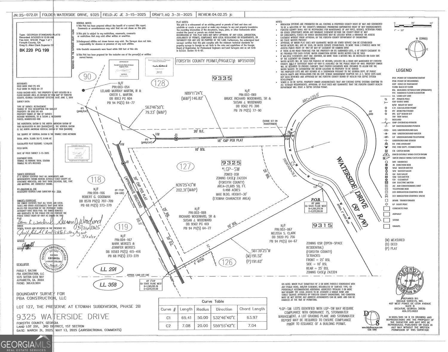 residential lot for sale at 9325 Waterside Drive 127, Ball Ground, GA 30107 — photo 1 of 9