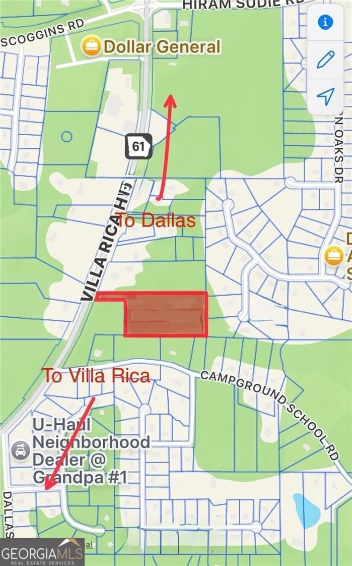unimproved land for sale at 0 Villa Rica Highway, Dallas, GA 30157 — photo 1 of 1