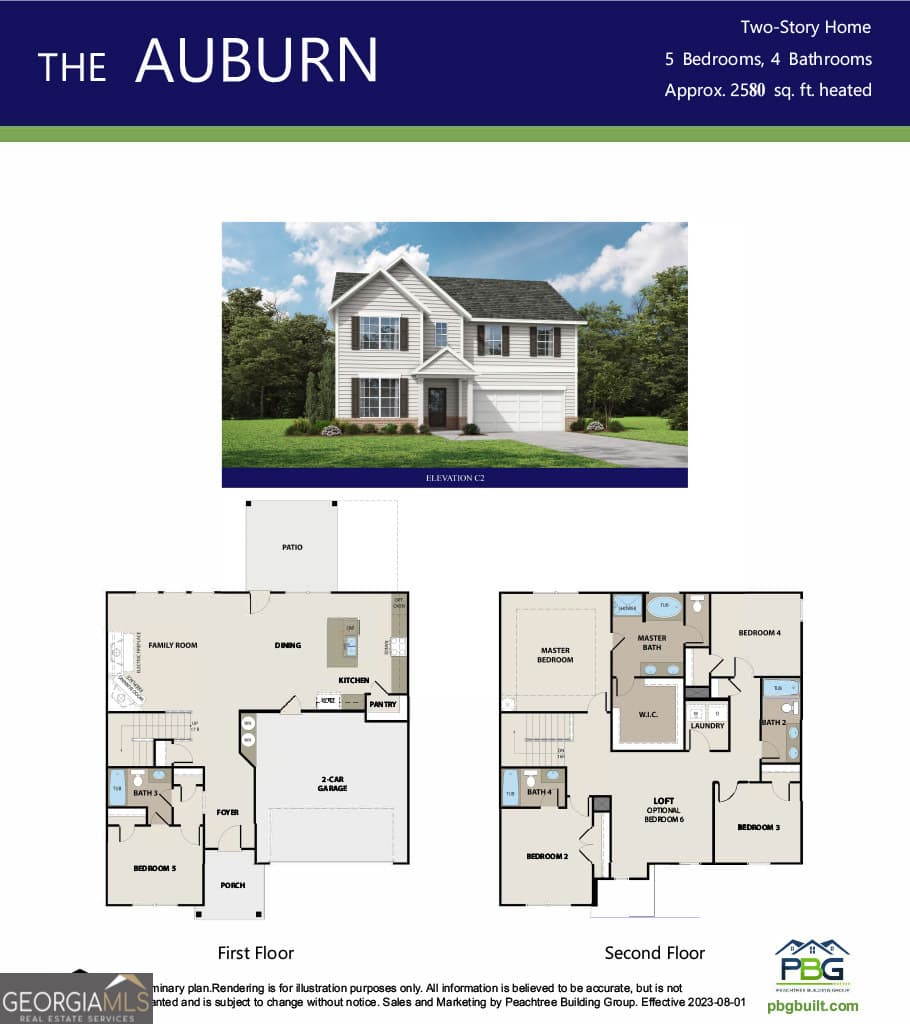 5 bedroom, 4 bathroom, 2,580 sq ft single family residence for sale at 417 Bass Circle LOT 31, Villa Rica, GA 30180