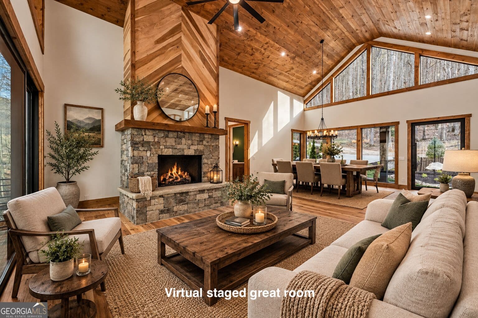 3 bedroom, 3.5 bathroom, 3,006 sq ft cabin,single family residence for sale at 172 Grand Oaks Trail, Morganton, GA 30560 — photo 2