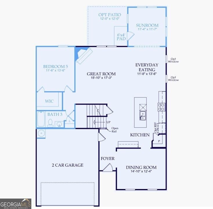 5 bedroom, 3 bathroom, 3,164 sq ft single family residence for sale at 1672 Branch Creek Drive -LOT 112, Cumming, GA 30040 — photo 2