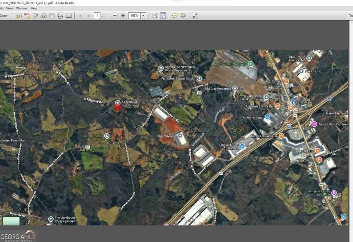 residential lot for sale at 51 Merk Road, Maysville, GA 30558 — photo 3