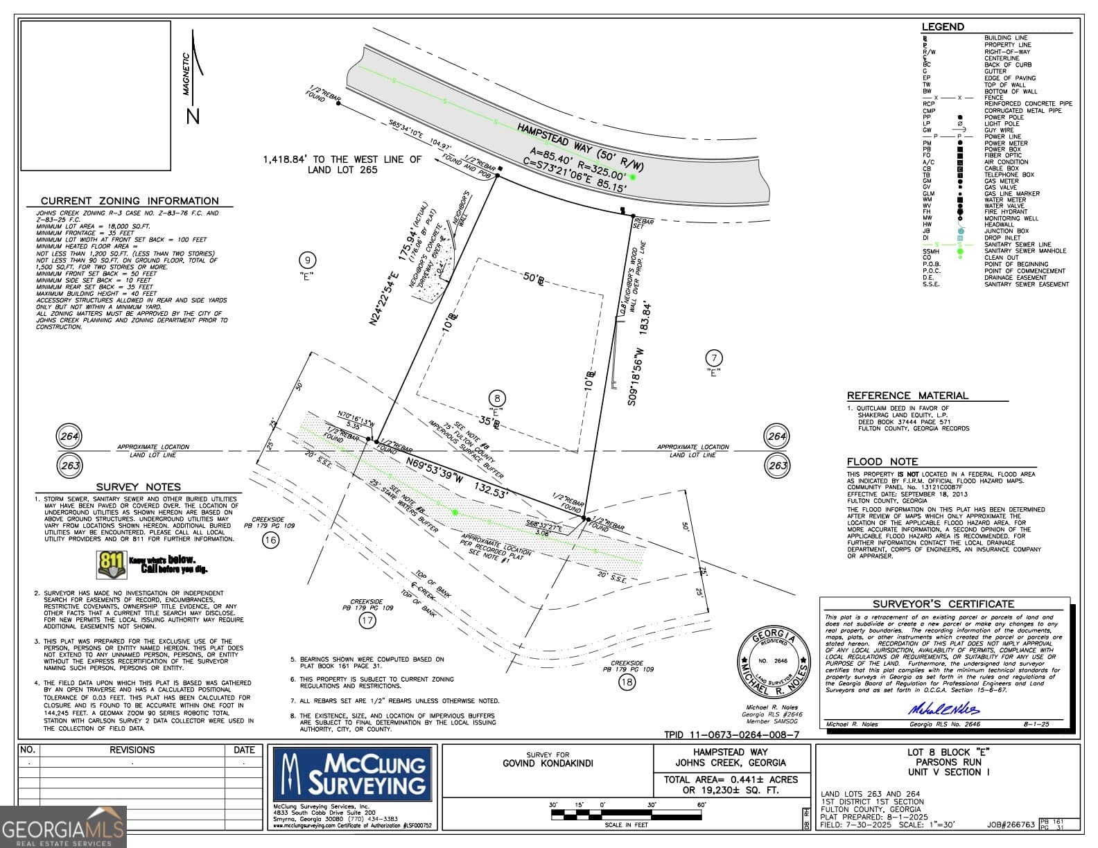 residential lot for sale at 5505 Hampstead Way, Johns Creek, GA 30097 — photo 8