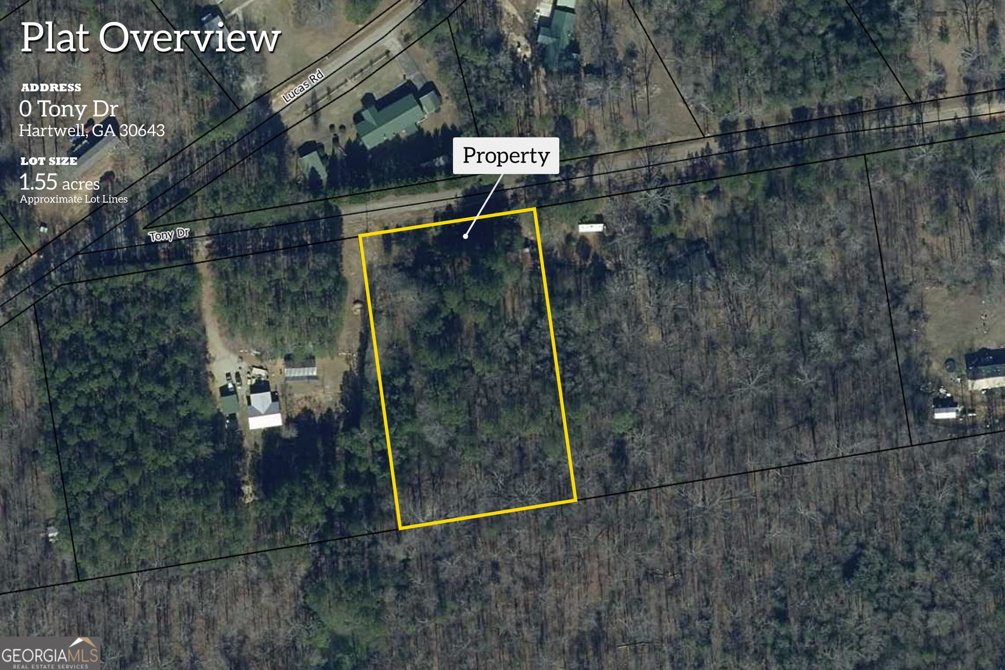 residential lot for sale at 0 Tony Drive, Hartwell, GA 30643 — photo 1 of 14