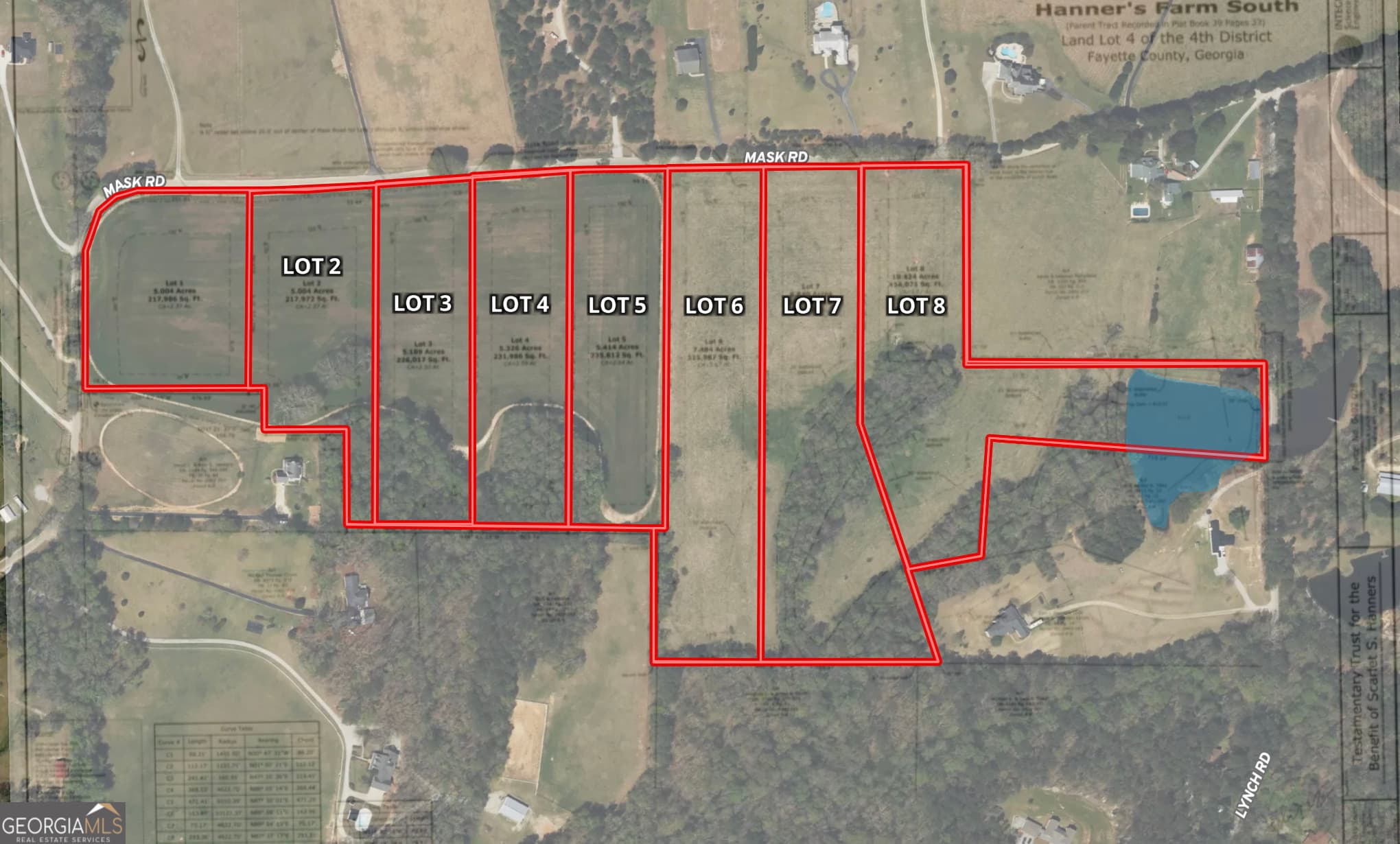 estate lot for sale at LOT 7 Mask Road - Hanner's Farm South, Brooks, GA 30205 — photo 3