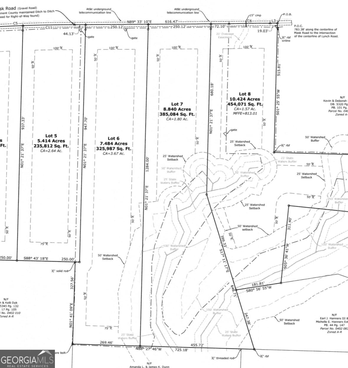 estate lot for sale at LOT 7 Mask Road - Hanner's Farm South, Brooks, GA 30205 — photo 4