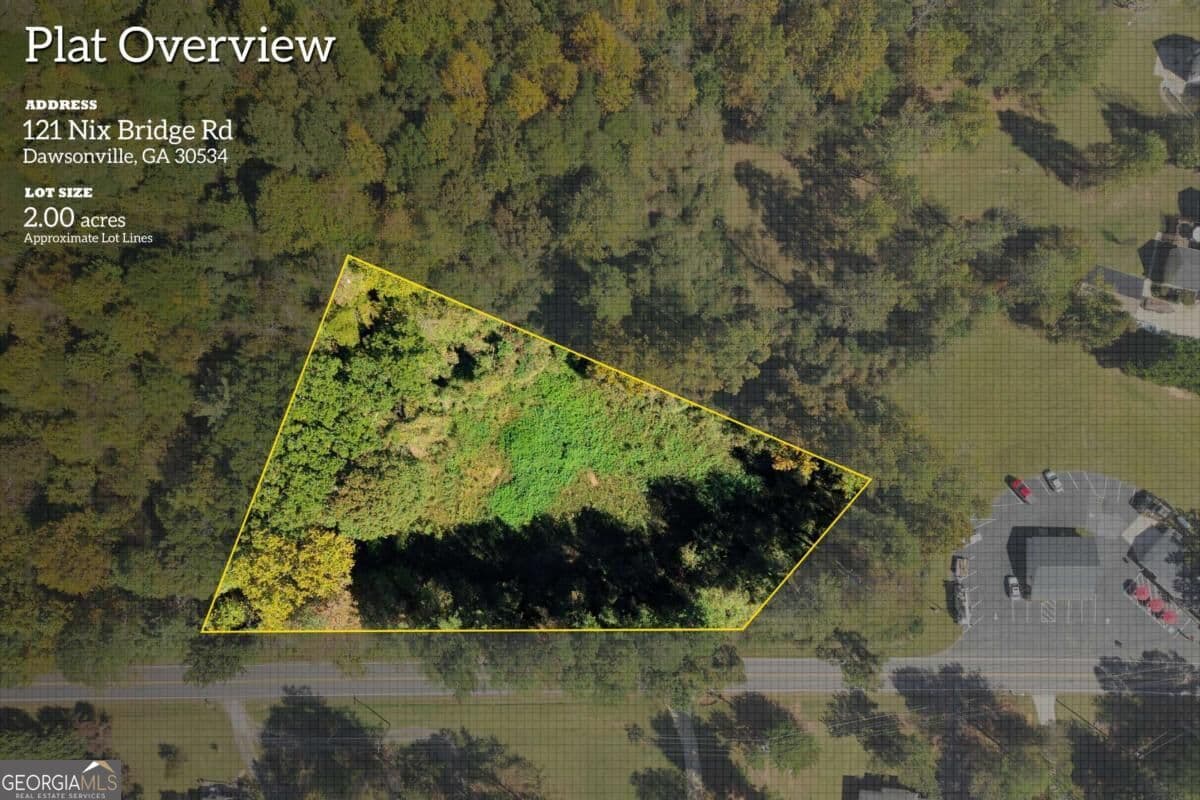 unimproved land for sale at 121 Nix Bridge Road, Dawsonville, GA 30534 — photo 1 of 20