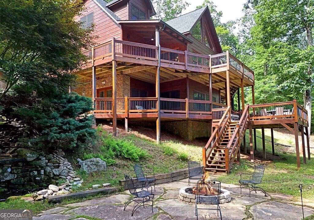 5 bedroom, 3.5 bathroom, 3,140 sq ft cabin,single family residence for sale at 71 High Country Lane, Morganton, GA 30560 — photo 6