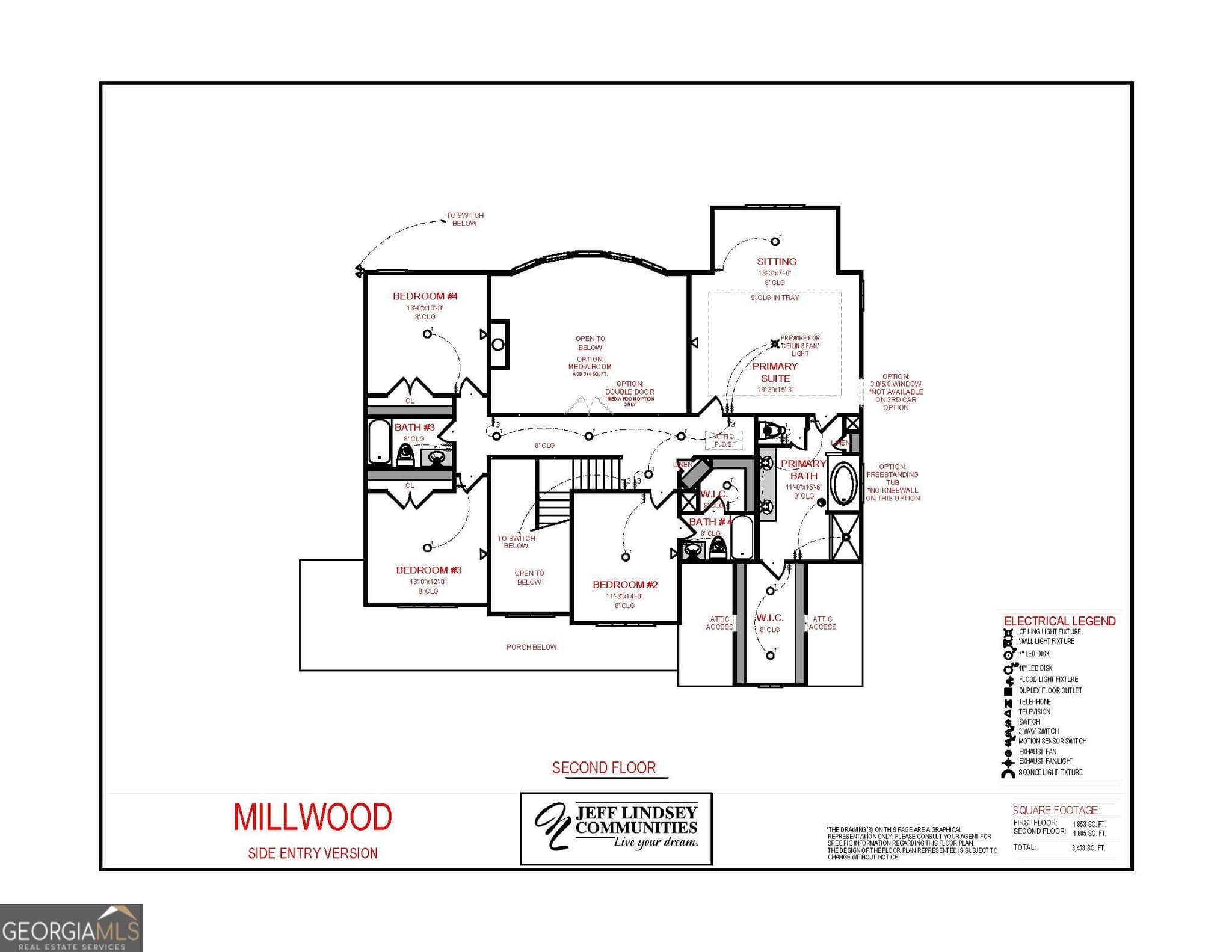 5 bedroom, 4 bathroom, 3,458 sq ft single family residence for sale at 1125 MCINTOSH Trail LOT 3, Senoia, GA 30276 — photo 3