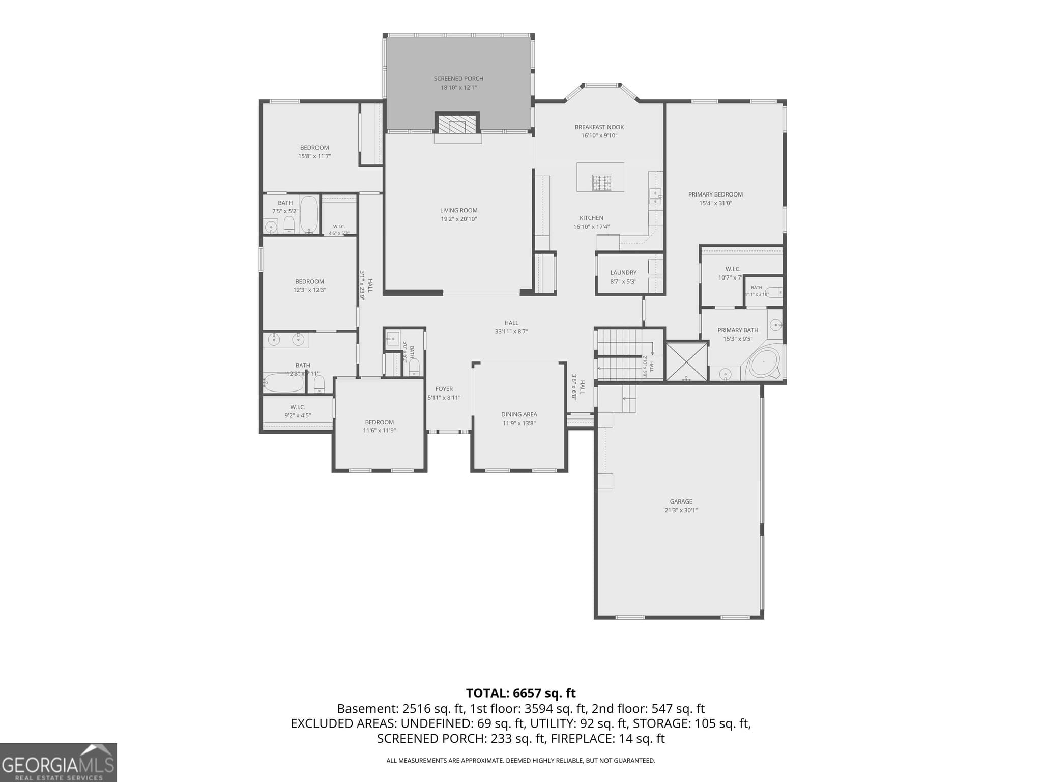 5 bedroom, 5 bathroom, 6,500 sq ft single family residence for sale at 2638 White Rock Drive, Buford, GA 30519 — photo 4