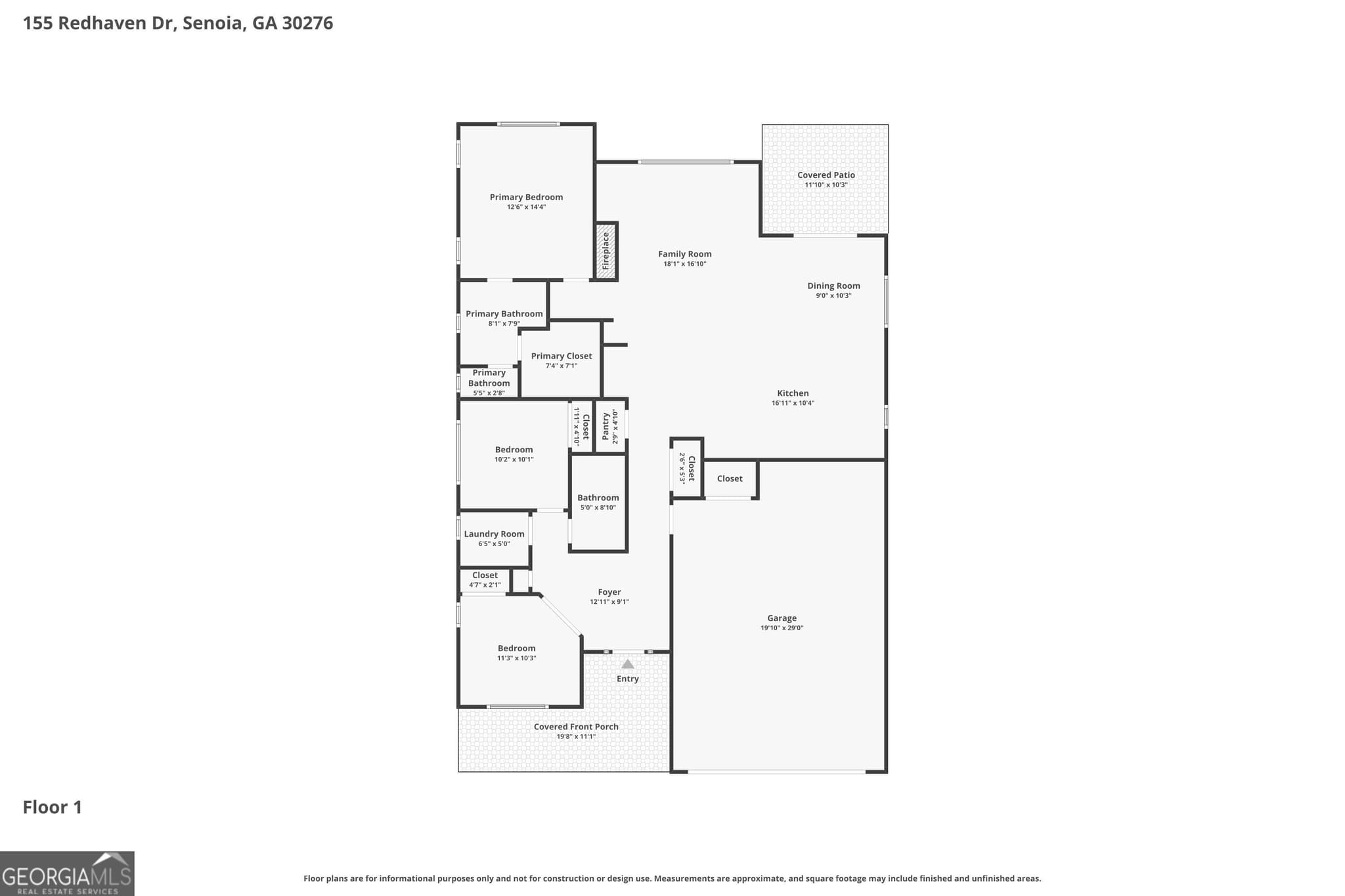 3 bedroom, 2 bathroom, 1,552 sq ft single family residence for sale at 100 Redhaven Drive, Senoia, GA 30276 — photo 2