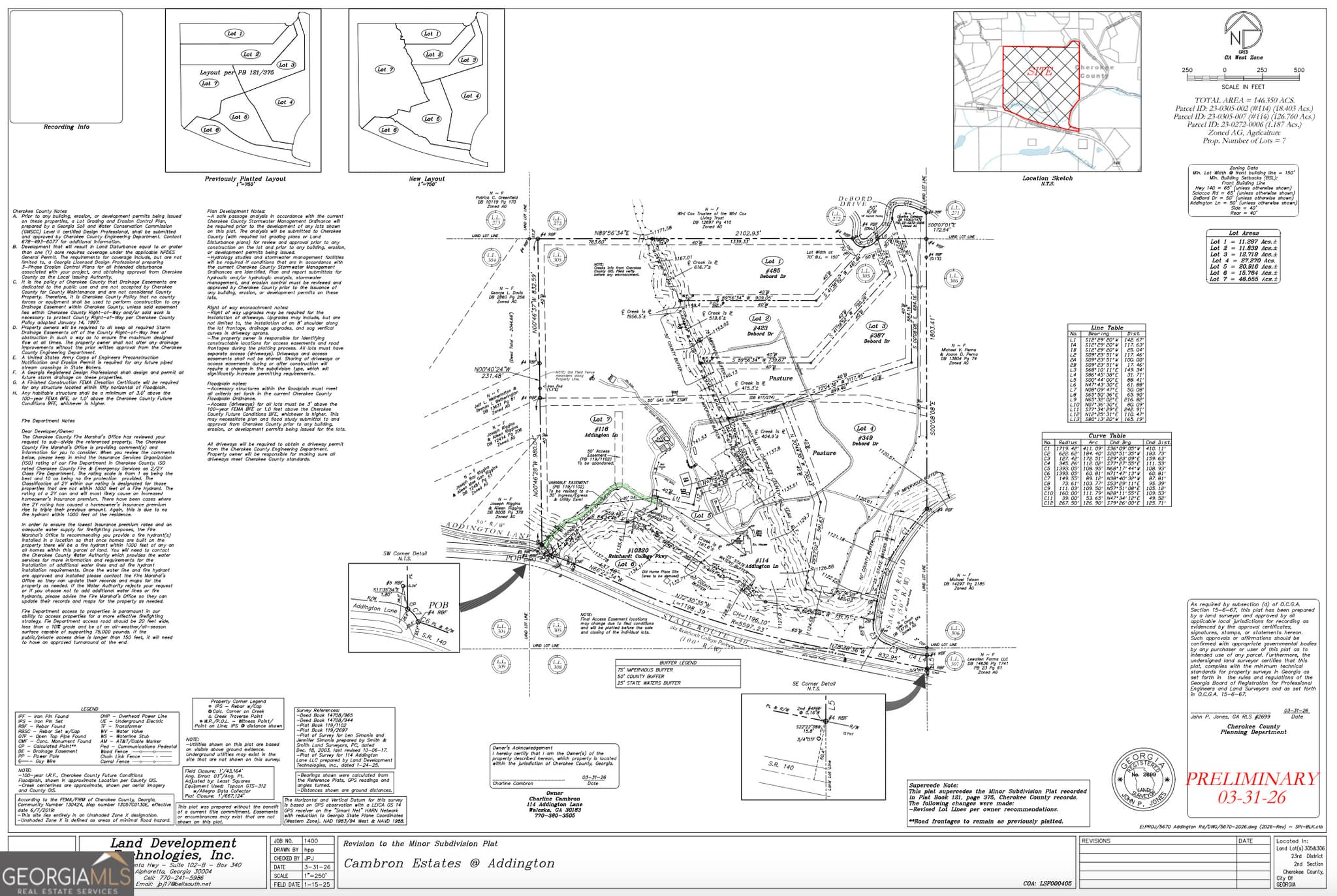 estate lot for sale at 387 Debord Drive LOT #3, Waleska, GA 30183 — photo 3