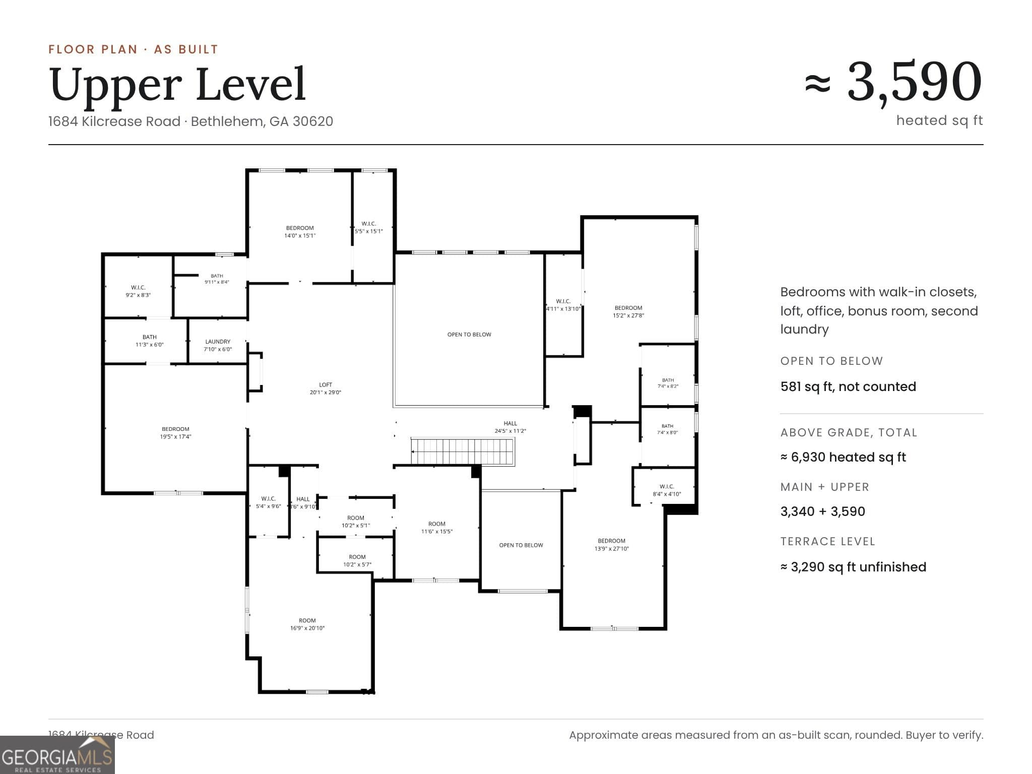 6 bedroom, 6.5 bathroom, 6,930 sq ft single family residence for sale at 1684 Kilcrease Road, Bethlehem, GA 30620 — photo 8