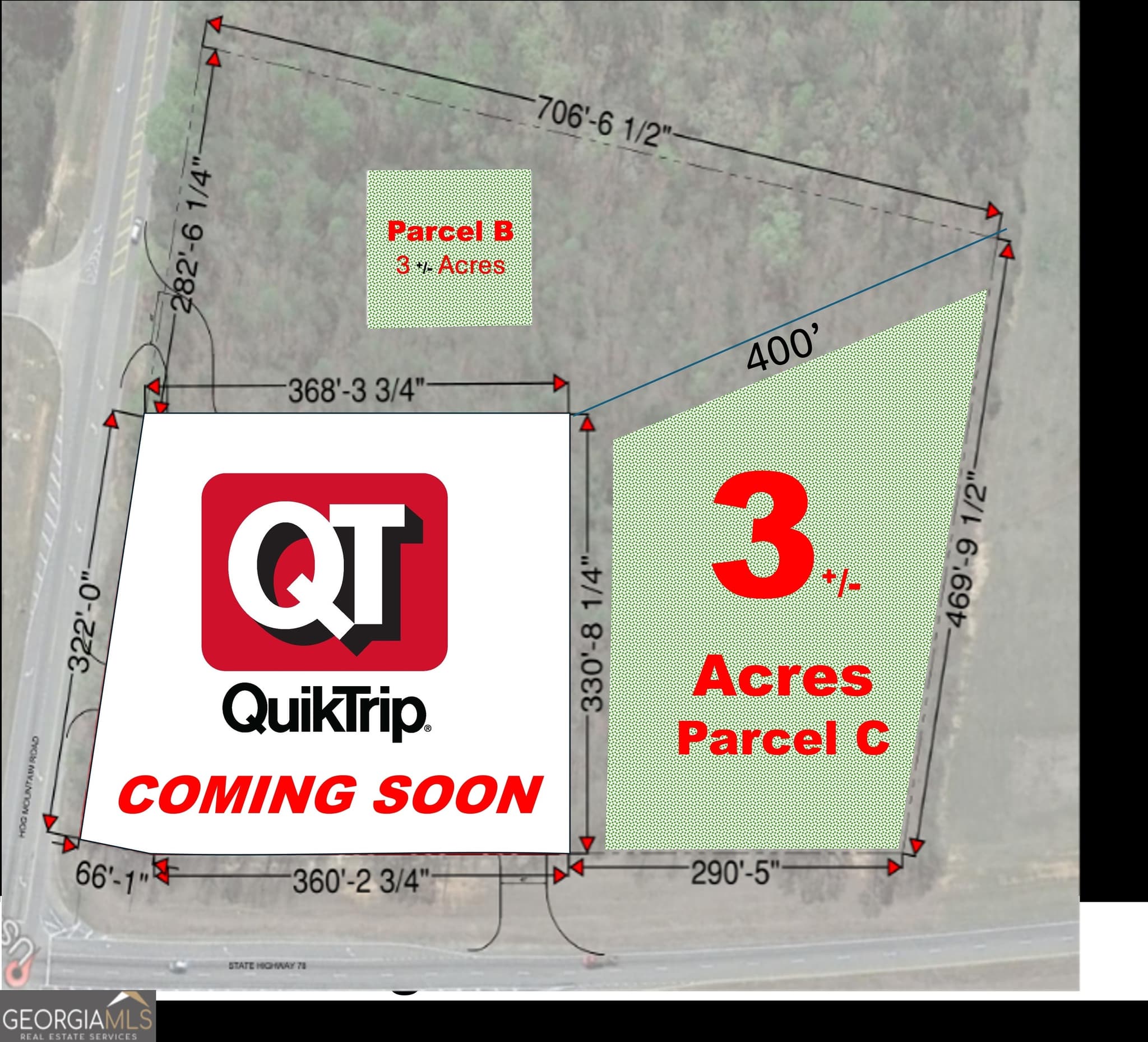 agriculture for sale at 4611 MONROE Hwy - Hwy 78 PARCEL C - 3 ACRES, Bogart, GA 30622