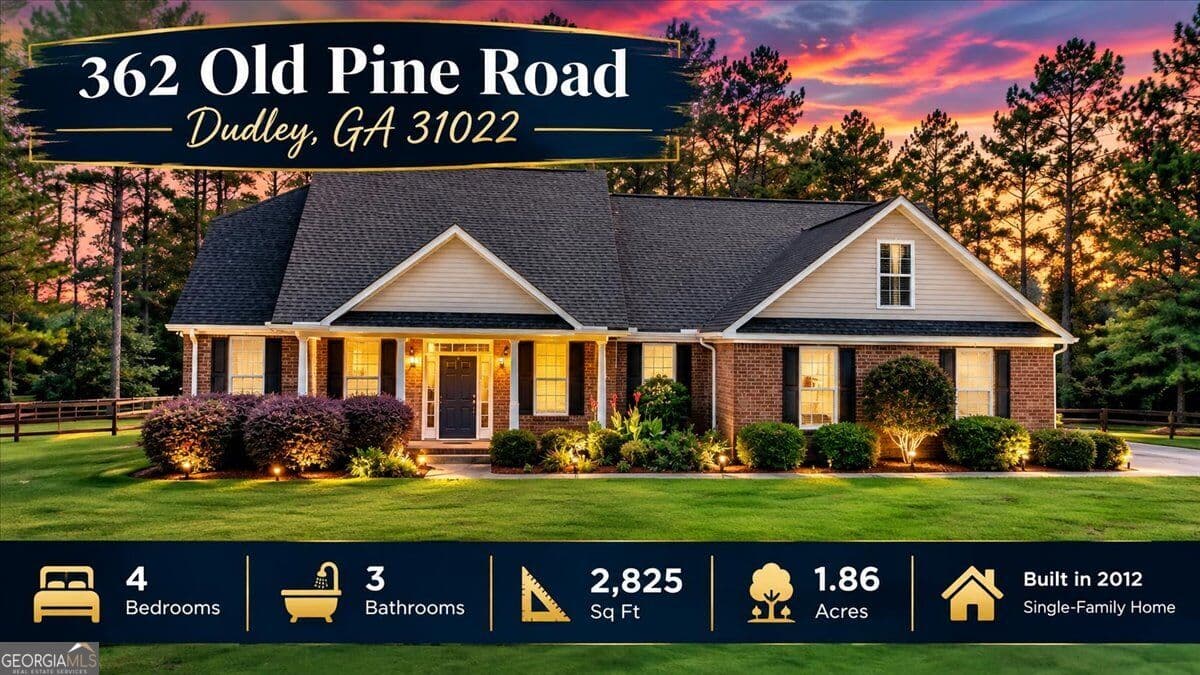 4 bedroom, 3 bathroom, 2,825 sq ft single family residence for sale at 362 Old Pine Road, Dudley, GA 31022 — photo 3