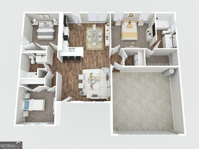 3 bedroom, 2 bathroom, 1,317 sq ft single family residence for sale at 112 Landmark Circle LOT 51, Statesboro, GA 30458 — photo 4