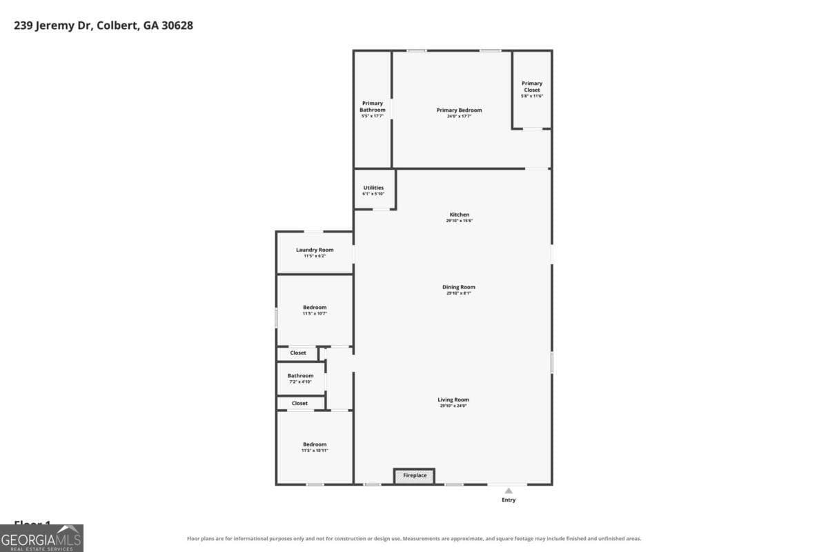 3 bedroom, 2 bathroom, 2,656 sq ft single family residence for sale at 239 Jeremy Drive, Colbert, GA 30628 — photo 6