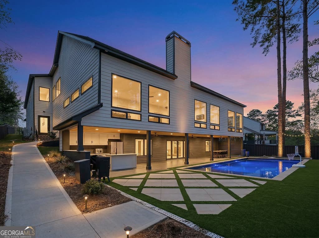 7 bedroom, 6.5 bathroom, 6,434 sq ft single family residence for sale at 6093 Shadburn Ferry Road, Buford, GA 30518 — photo 7