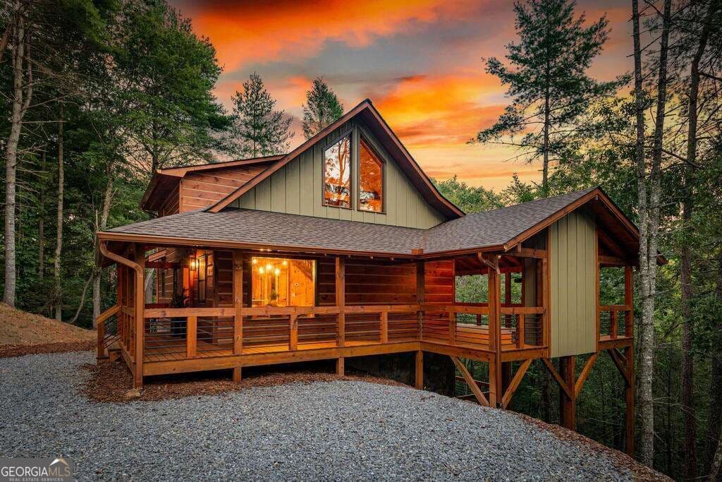 3 bedroom, 3 bathroom, 2,188 sq ft cabin,single family residence for sale at 66 Woodland Trail, Epworth, GA 30541 — photo 1 of 96