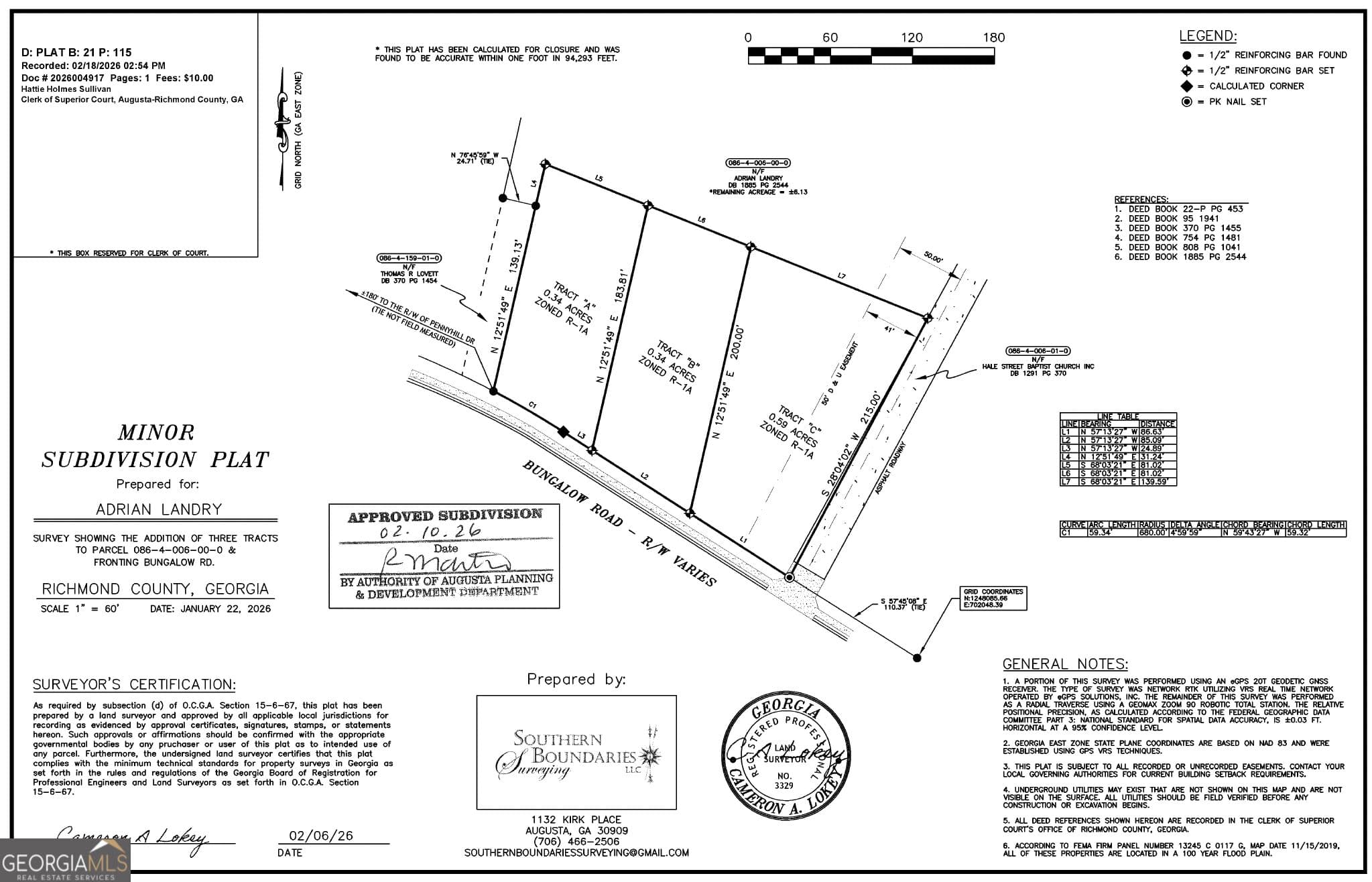 residential lot for sale at TRACT B Bungalow Road, Augusta, GA 30906 — photo 1 of 1