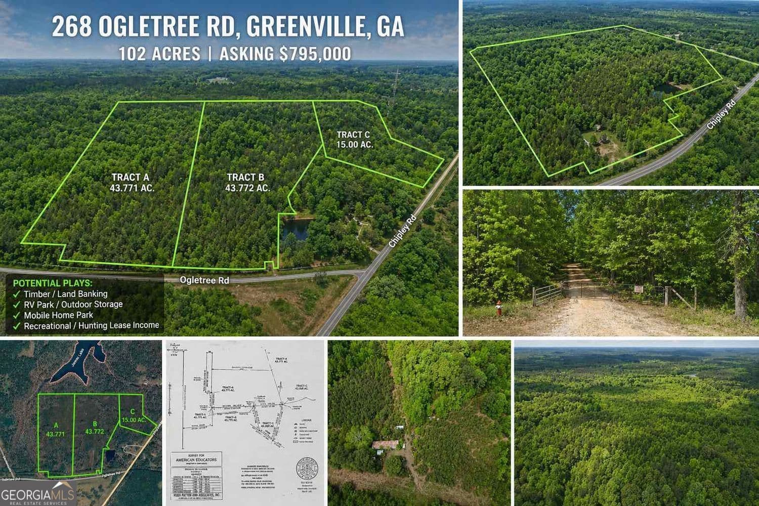 unimproved land for sale at 268 Ogletree Road, Greenville, GA 30222 — photo 3