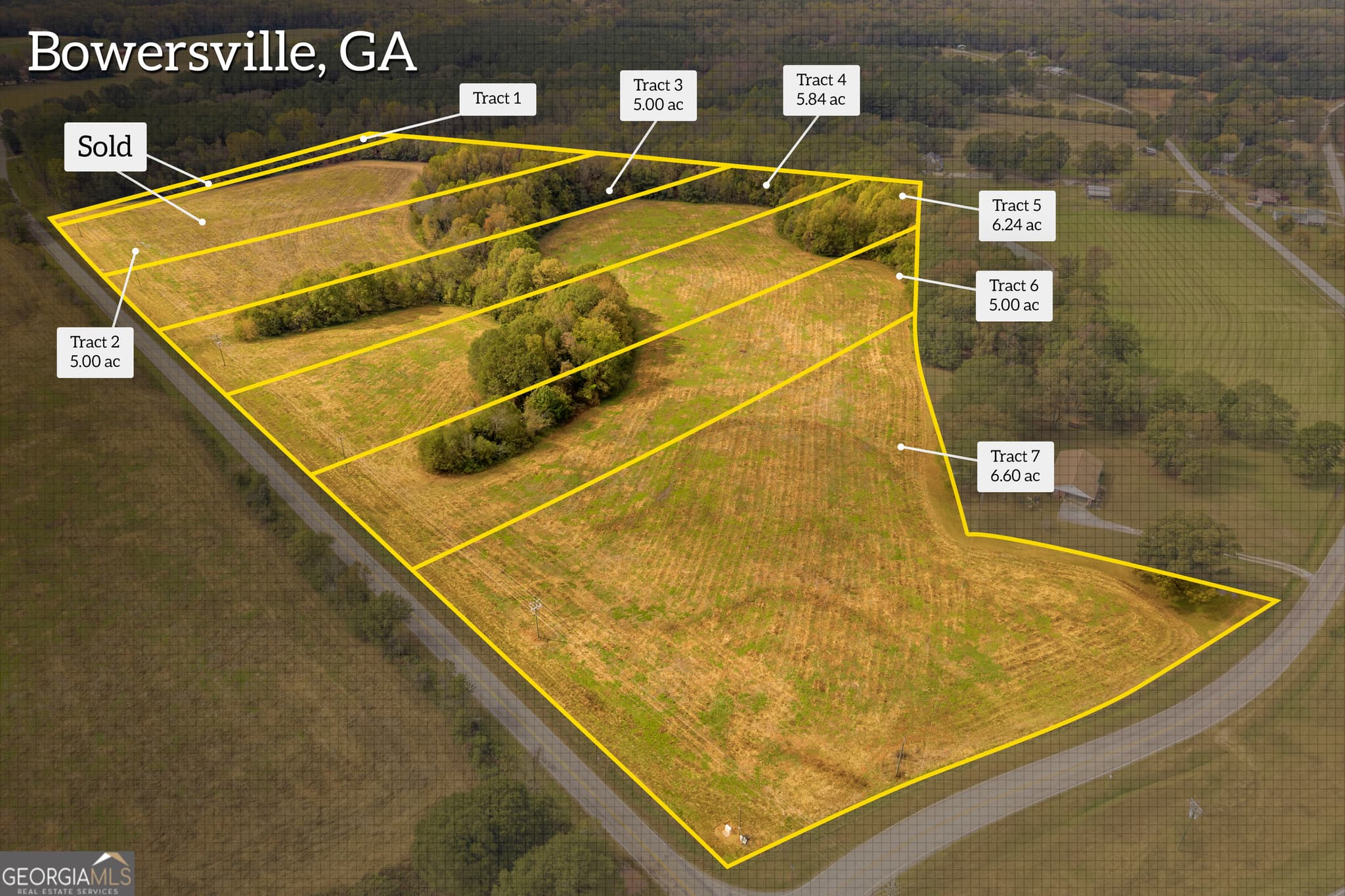 estate lot for sale at 0 Airline School Road TRACT 3, Bowersville, GA 30516 — photo 3