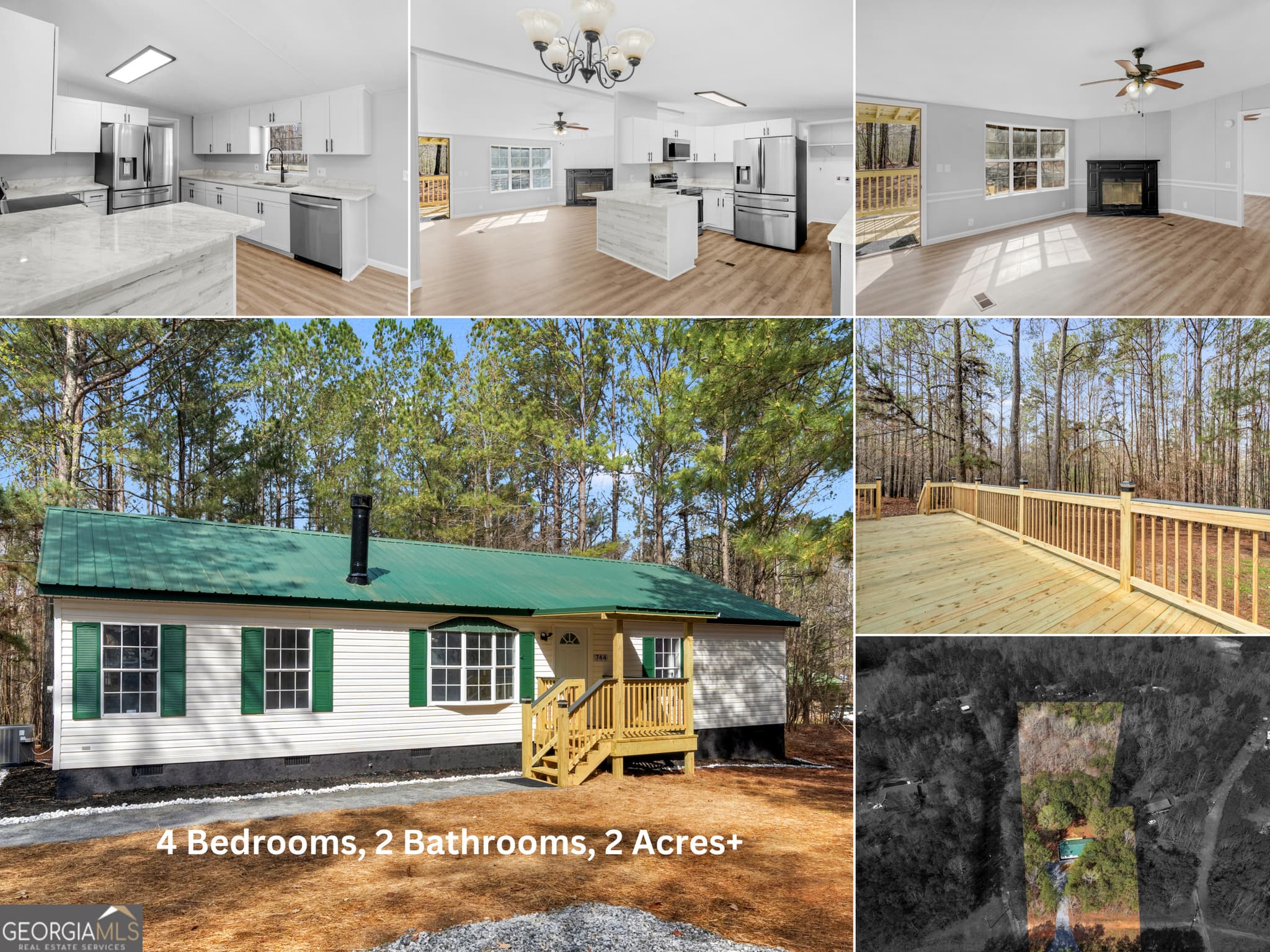 4 bedroom, 2 bathroom, 1,404 sq ft mobile home sold at 744 Hagans Mountain Road, Meansville, GA 30256