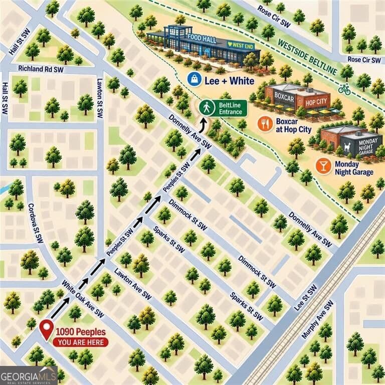 residential lot for sale at 1090 Peeples Street, Atlanta, GA 30310 — photo 4
